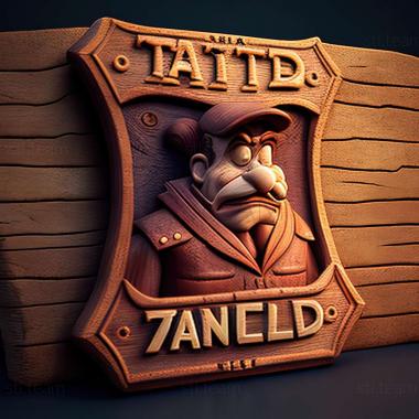 3D model Taz Wanted game (STL)